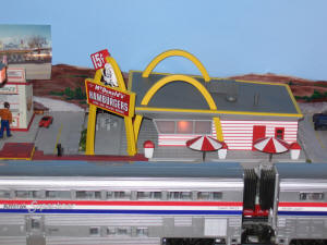 Model of original McDonald's in San Bernardino (Mike's train house)